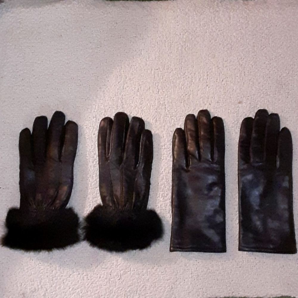 TWO PAIR OF LEATHER GLOVES
